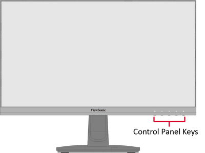 Front View of the VA2414 monitor