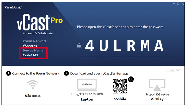 VCast Pro Casting to vCast Pro from a Client Device - ViewSonic ...