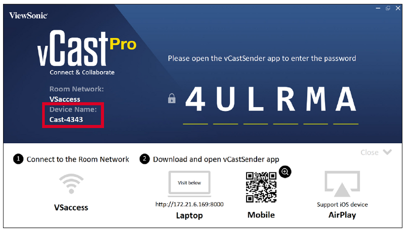 VCast Pro Casting to vCast Pro from a Client Device - ViewSonic ...
