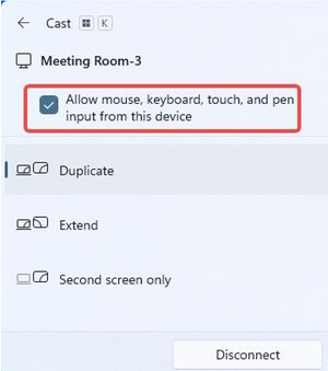 the checkbox to enable the touch feedback feature