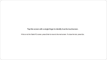 Tapping the screen